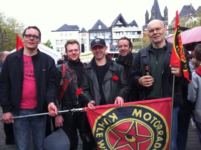 Die Kölner Wampen auf der Demo zum 1. Mai