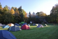 Morgenstimmung über dem Camp.