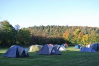 Morgenstimmung über dem Camp.